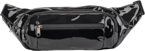 Gary Majdell Sport Metallic Fanny Pack with Adjustable Strap - Fashionable and Functional for Festivals, Travel, and Everyday Use, Black