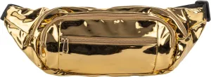 Gary Majdell Sport Metallic Fanny Pack with Adjustable Strap - Fashionable and Functional for Festivals, Travel, and Everyday Use, Gold