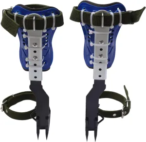 Gdrasuya10 Climbing Spike Adjustable Tree Climbing Gear with Extra Multi-Functional Straps Safety Belt Rope Tree Climbing Tools for Outdoor Jungle Fruit Picking,Max Load 330.69Lbs,Blue