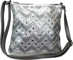 Gem Stone Cheron Zigzag Sparkle Cross Body bag bling purses