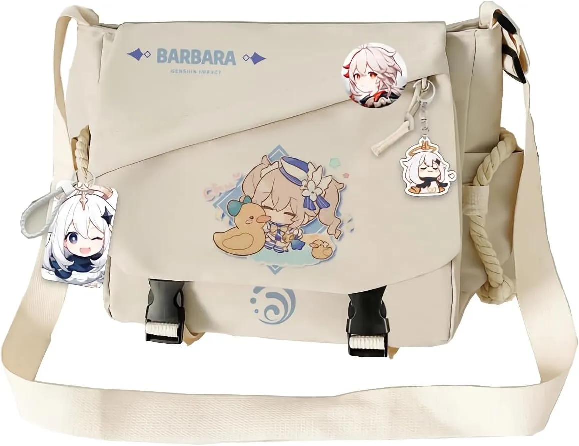 Genshin Impact Handbag Sangonomiya Crossbody Bag Single Shoulder Bag Adult Single Shoulder Backpack White Bag
