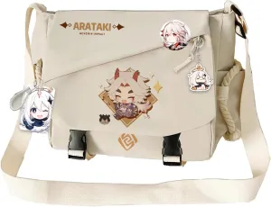 Genshin Impact Handbag Sangonomiya Crossbody Bag Single Shoulder Bag Adult Single Shoulder Backpack White Bag