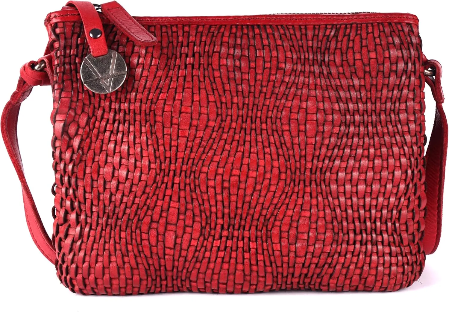 Genuine Leather Crossbody Sling Bag for Women - Trendy Casual Office Bag with Adjustable Strap