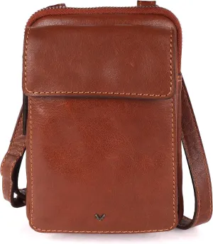 Genuine Leather Small Crossbody Bags For Women Cell Phone Purse, Trendy Casual Bag with Adjustable Strap