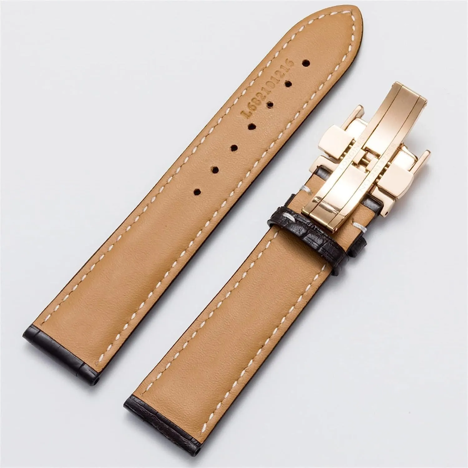 Genuine Leather Strap For Longines Original Watch Band With Butterfly Buckle Men And Women Strap