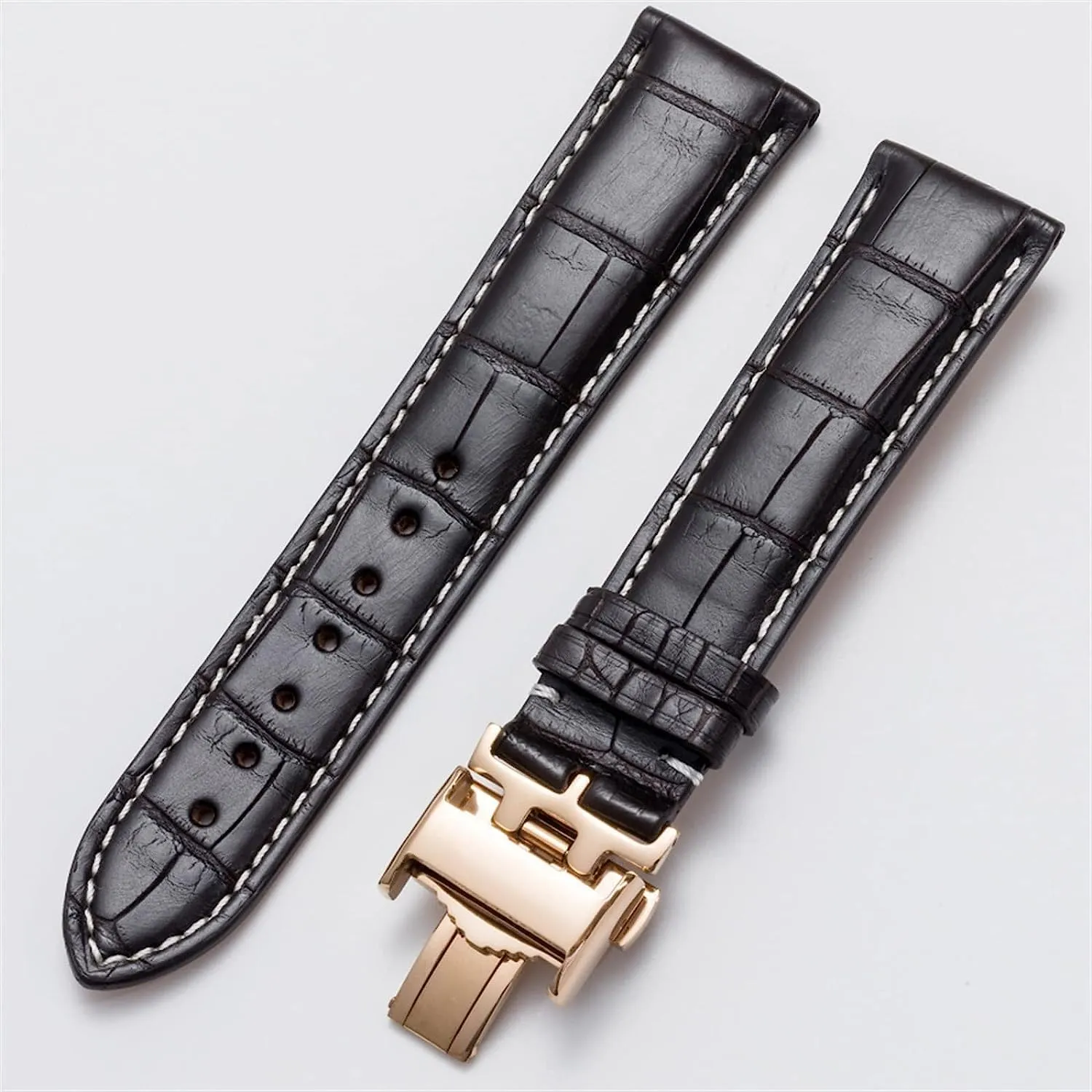 Genuine Leather Strap For Longines Original Watch Band With Butterfly Buckle Men And Women Strap