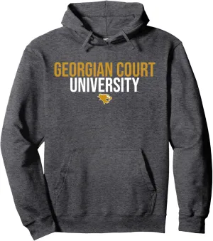 Georgian Court University Lions Stacked Pullover Hoodie