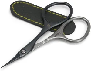 GERMANIKURE Tower Point Cuticle Scissors - Self-Sharpening FINOX22 Titanium Coated Stainless Steel Professional Grooming Scissors in Leather Case - Ethically Made in Solingen Germany - 2705