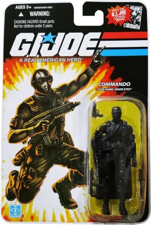 G.I. Joe 25th Anniversary Comic Series Cardback: Snake Eyes (Commando) 3.75 Inch Action Figure