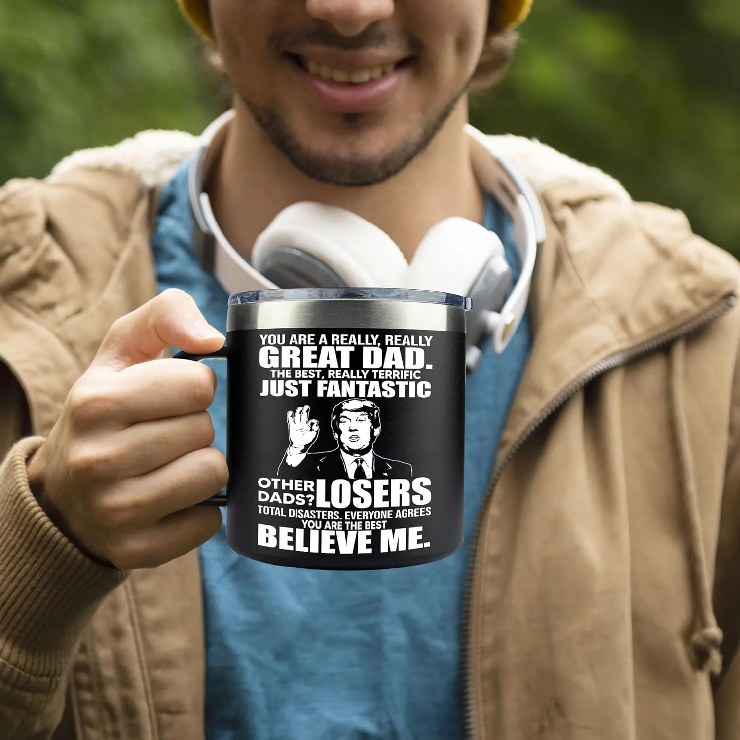 Gifts for Dad from Daughter, Son - Father's Day Gifts for Dad, Men - Dads Birthday Gift Ideas, Happy Birthday gifts for Dads, Fathers - Best Dad Ever Gift, Best dad Mug, Coffee Mug for dad 14 Oz