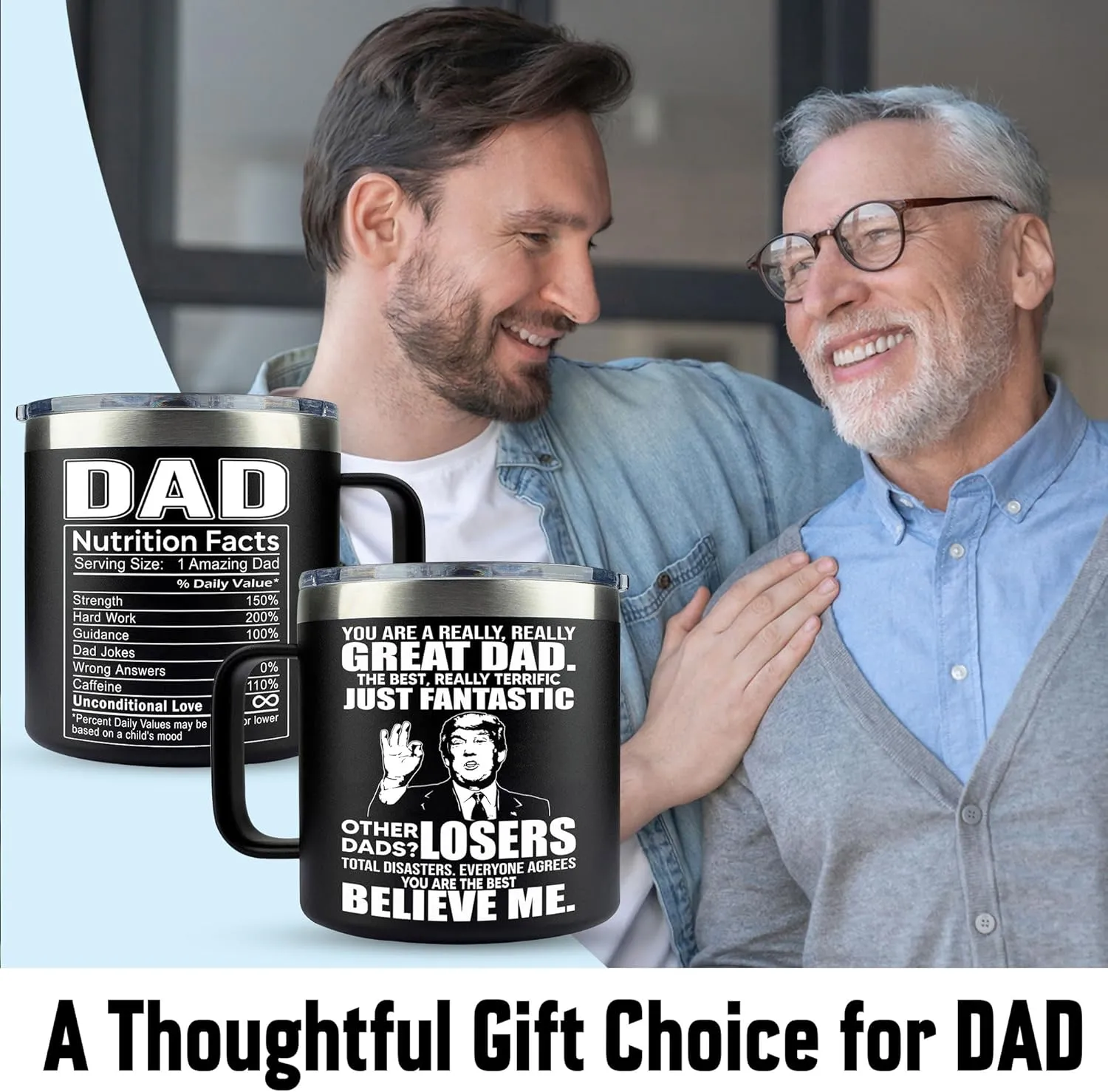 Gifts for Dad from Daughter, Son - Father's Day Gifts for Dad, Men - Dads Birthday Gift Ideas, Happy Birthday gifts for Dads, Fathers - Best Dad Ever Gift, Best dad Mug, Coffee Mug for dad 14 Oz