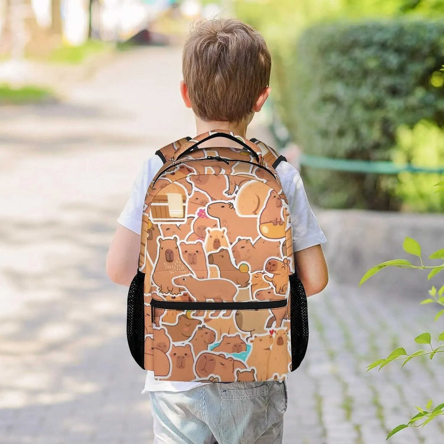 Girls Bookbag for School, Kids Backpack, Animal Backpack for Boys, 17 Inch Cute Toddler Bookbags for Primary Middle College, Lightweight, Large Capacity