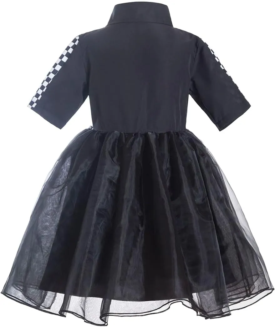Girls Race Car Driver Costume Tutu Dress 1st 2nd Fast Birthday Race Suit Race Car Birthday Dresses