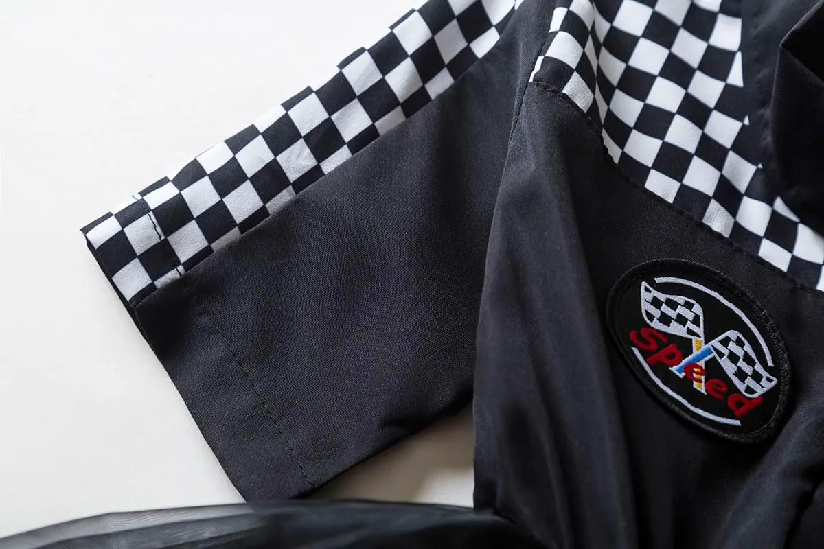 Girls Race Car Driver Costume Tutu Dress 1st 2nd Fast Birthday Race Suit Race Car Birthday Dresses