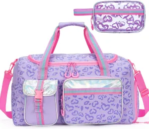 Girls Travel Toiletry Gym Overnight Bag with Shoes Compartment