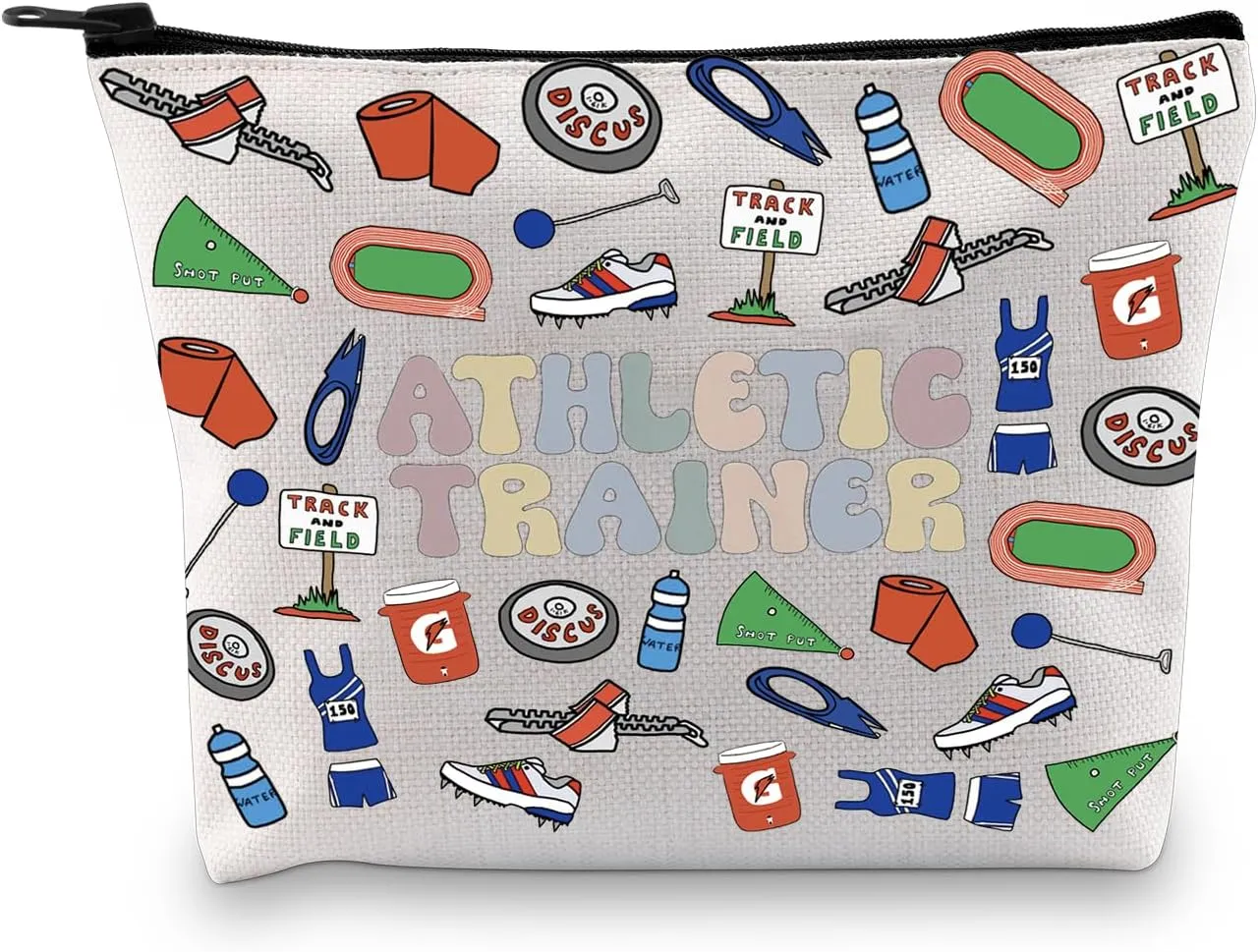 GJTIM Athletic Trainer Gift Makeup Bag Kinesiology Physiology Gift Gym Trainer Gift Sports Medicine Athletic Trainer Kit (Athletic Trainer Bag)