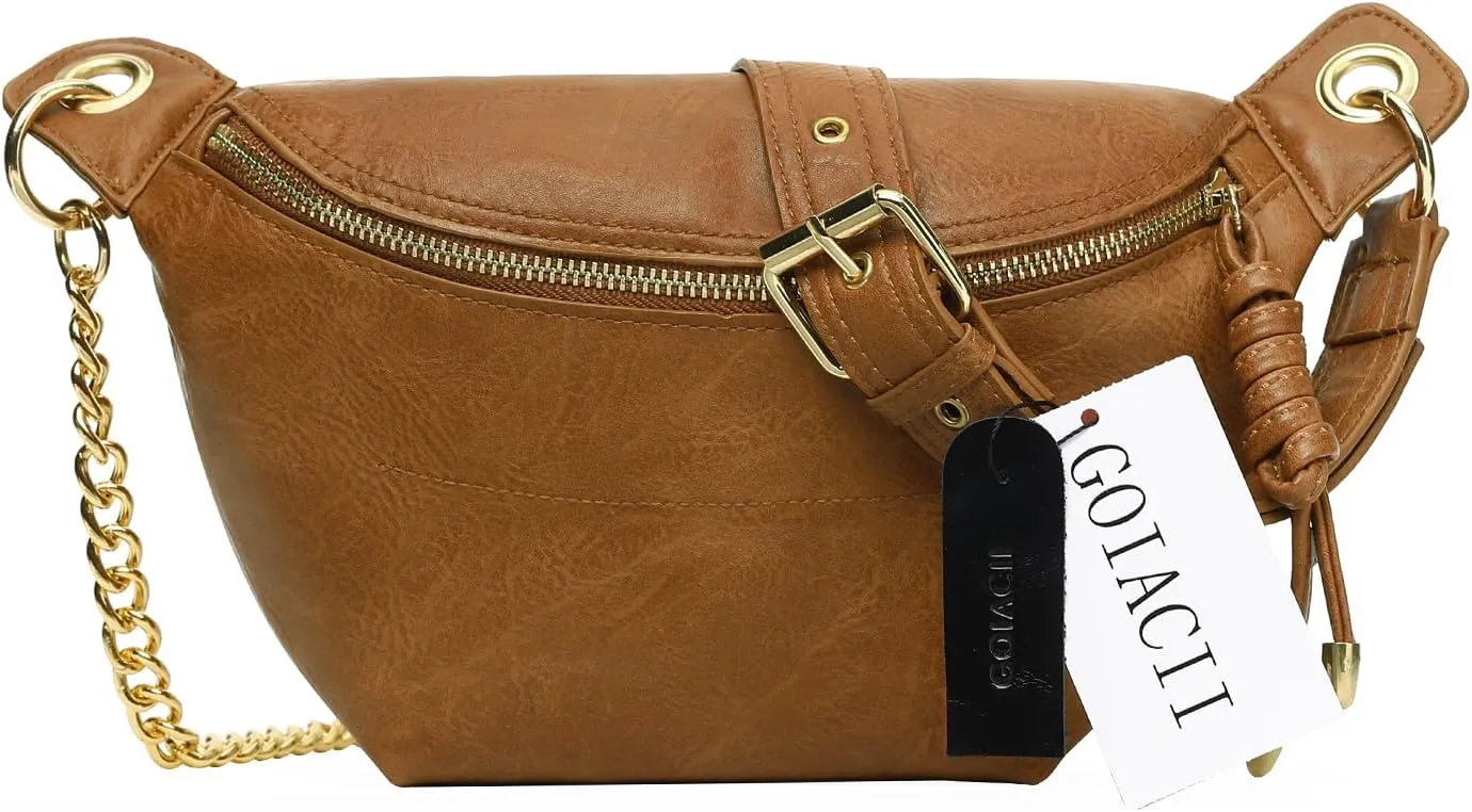 GOIACII Shoulder Bag for Women Crossbody Sling Bag for Women Chest Purses Fanny Packs Belt Bag