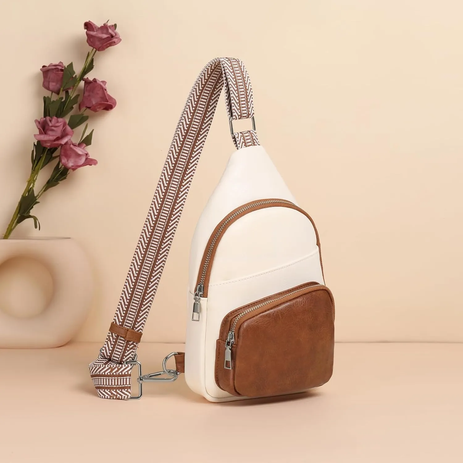 GOIACII Shoulder Bag Women Leather Sling Crossbody Bag
