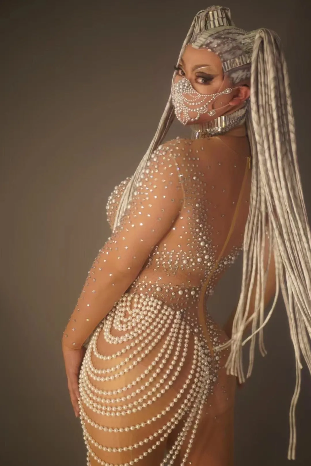 goosudu Women Jumpsuits Coachella Rave Festival Outfit Clothing Party Sexy Romper Drag Queen Dance Lady Gaga Partykleider Costume