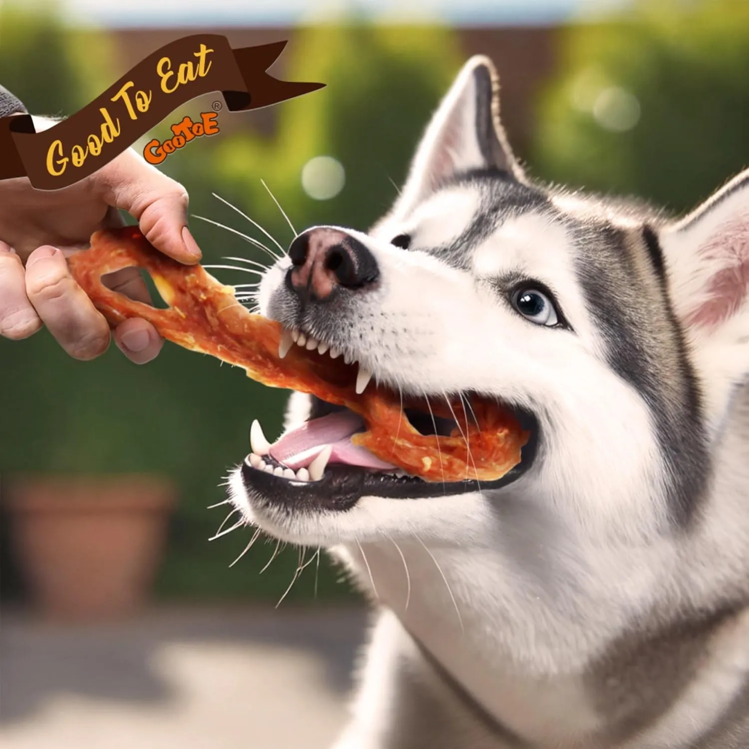 Gootoe Turkey Tendon Dog Treats, Turkey Tendon Bone (L) 3.53 oz, 100% USA-Sourced, Natural Snack, Premium Training Chews, Hypoallergenic, Reseal Value Bags, Size for Large Dogs