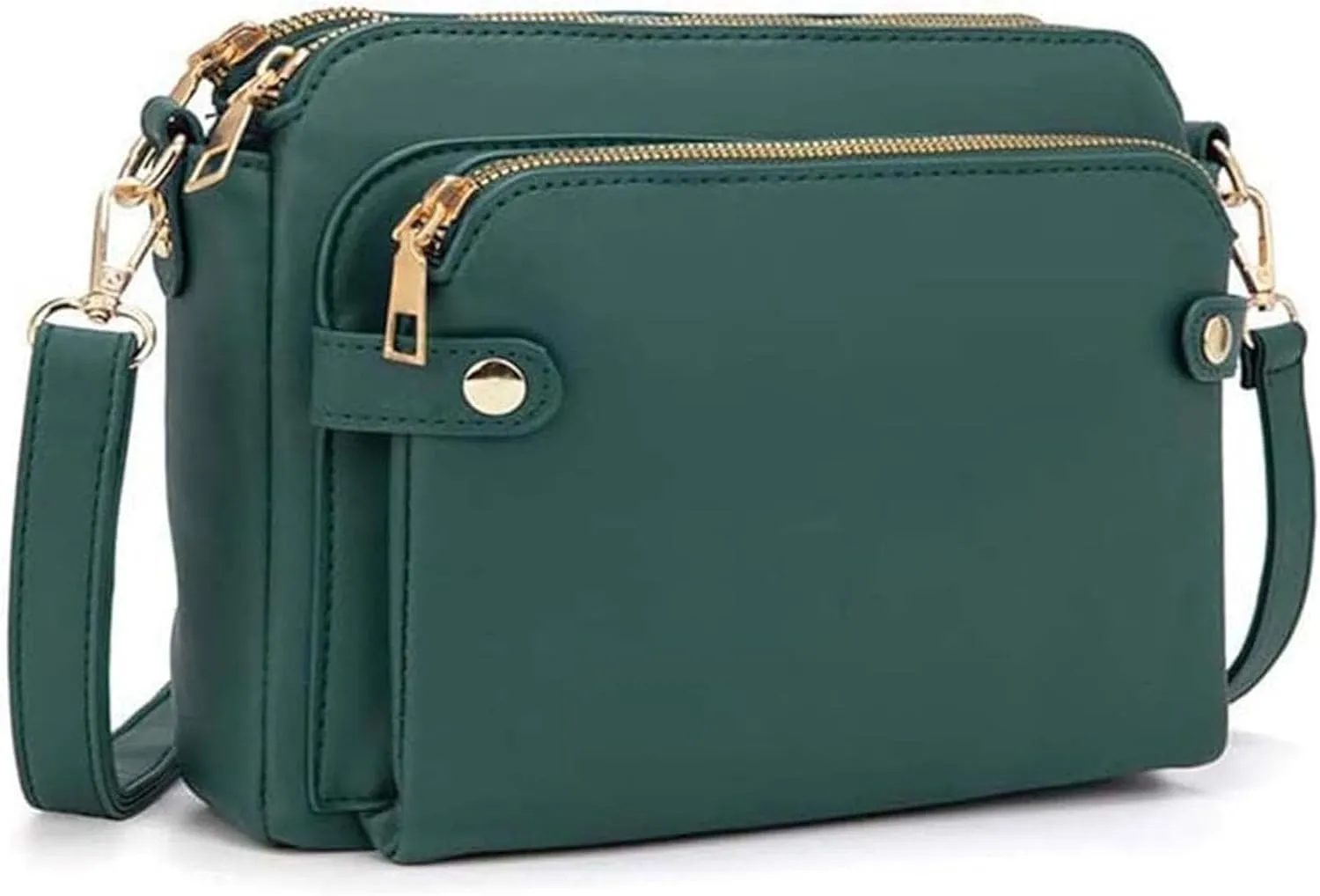 Gpmsign Crossbody Bag, 2024 New Gpmsign 3 Layer Crossbody Leather Shoulder Bags with Built Compartments