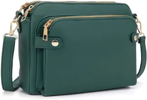 Gpmsign Crossbody Bag, 2024 New Gpmsign 3 Layer Crossbody Leather Shoulder Bags with Built Compartments