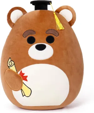 Graduation Gifts, Middle School 2025 Bear Stuffed Animals Plush with Mini Graduation Cap, Cute Doll Pillow Toys for High/Elementary School Students
