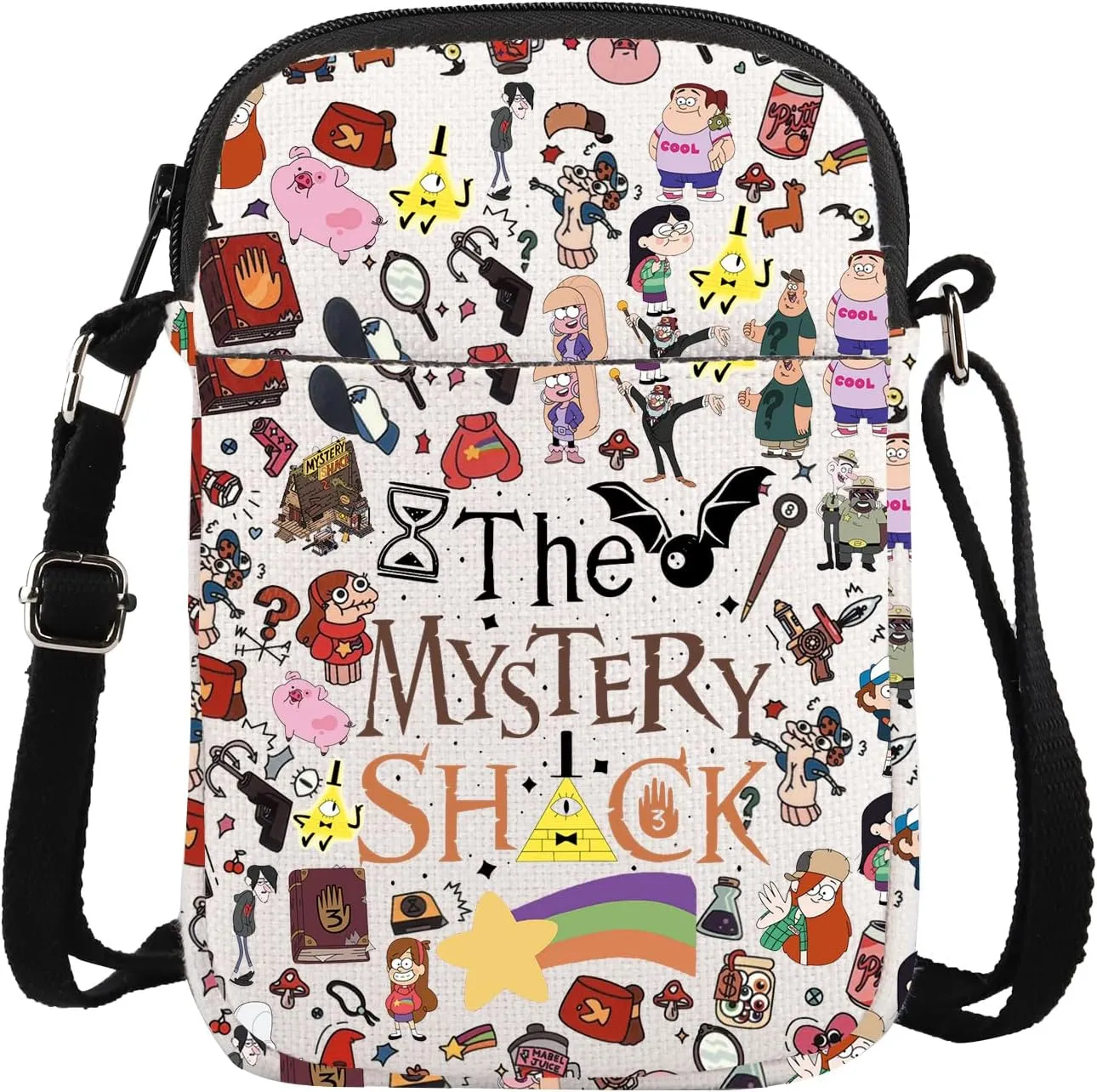 Gravity Cartoon Inspired Crossbody Bag Bill Fans Gift Mabel And Dipper Gift Mystery Shack Gift