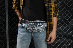 Grey Anime Fanny Pack