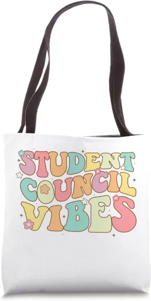 Groovy Student Council Vibes School Student Council Tote Bag