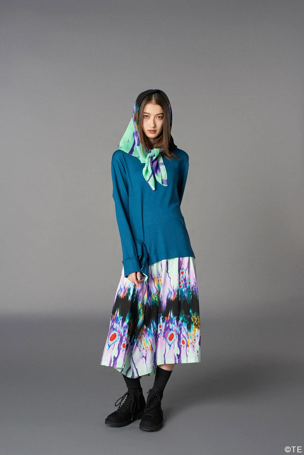 Ground Y × 『MONONOKE The Movie』  Collaborate Collection HINEZUMI PATTERN MODAL LAWN SCARF