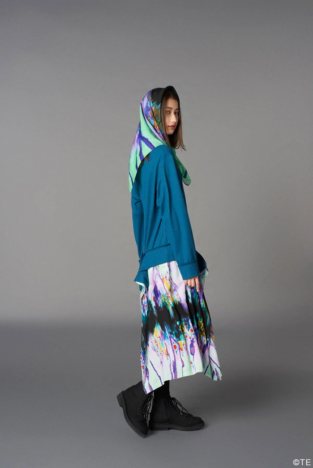Ground Y × 『MONONOKE The Movie』  Collaborate Collection HINEZUMI PATTERN MODAL LAWN SCARF