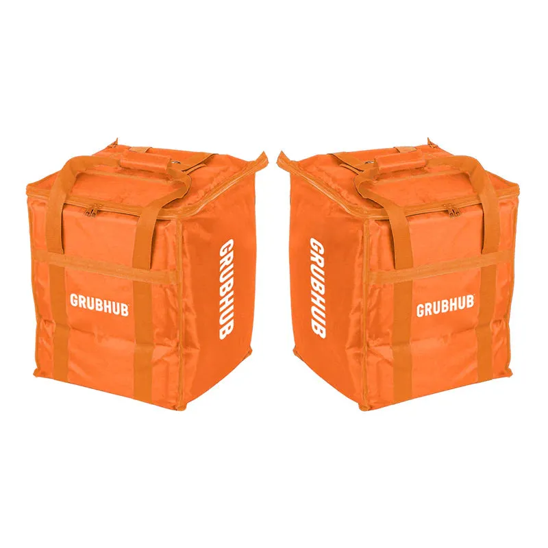 Grubhub Insulated Bag with Black Polyester Lining (15.5x13x13)