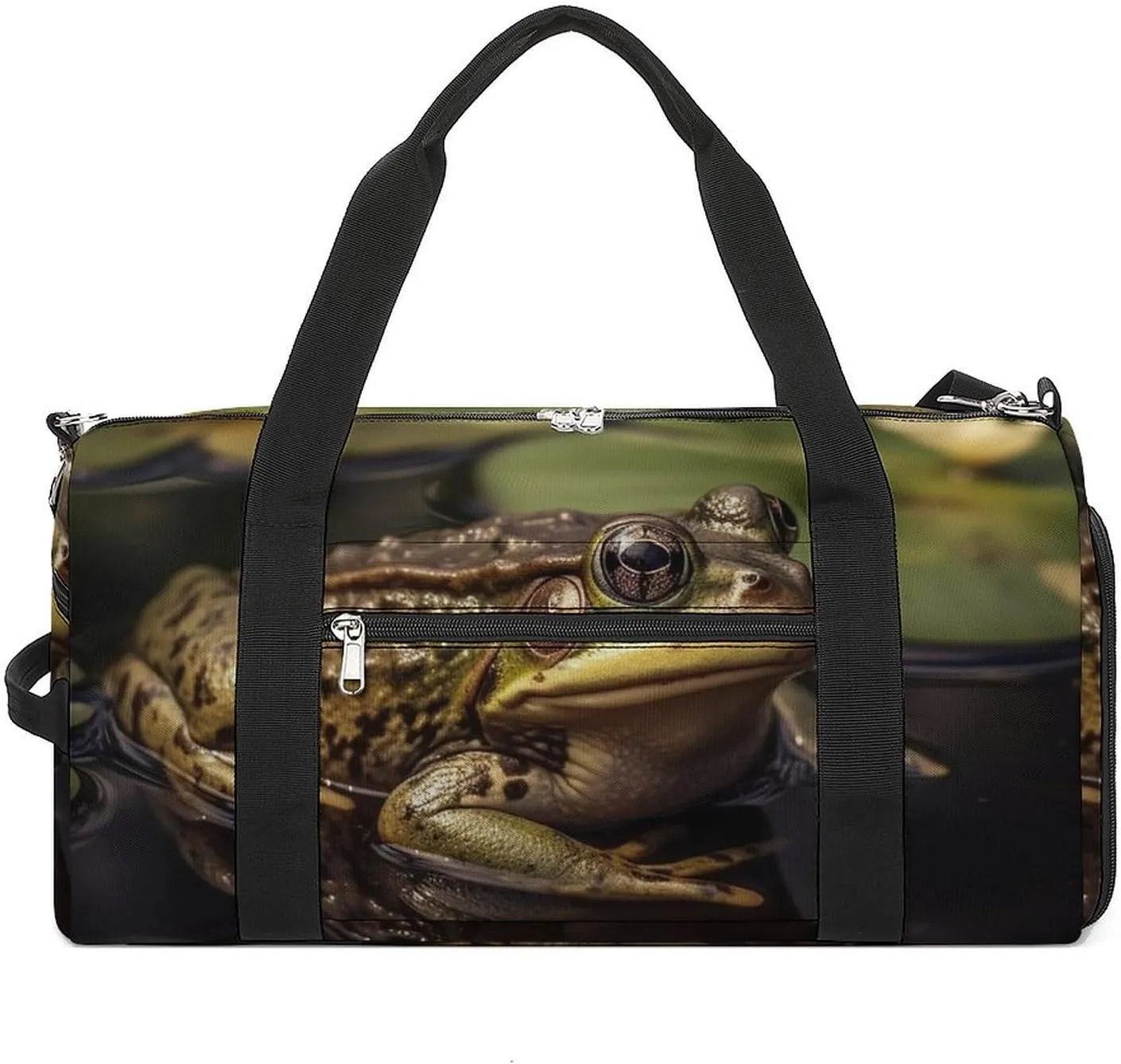 Gym Bag Animals in Water Duffel Bag for Men Women Travel Overnight Bag with Shoe Compartment Workout Bags