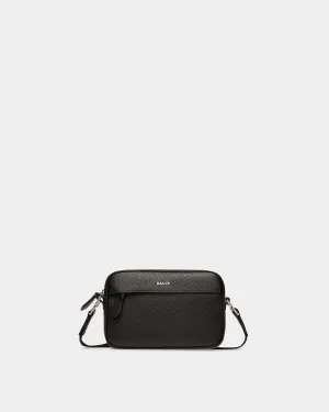 Hal Leather Crossbody Bag In Black And Palladium