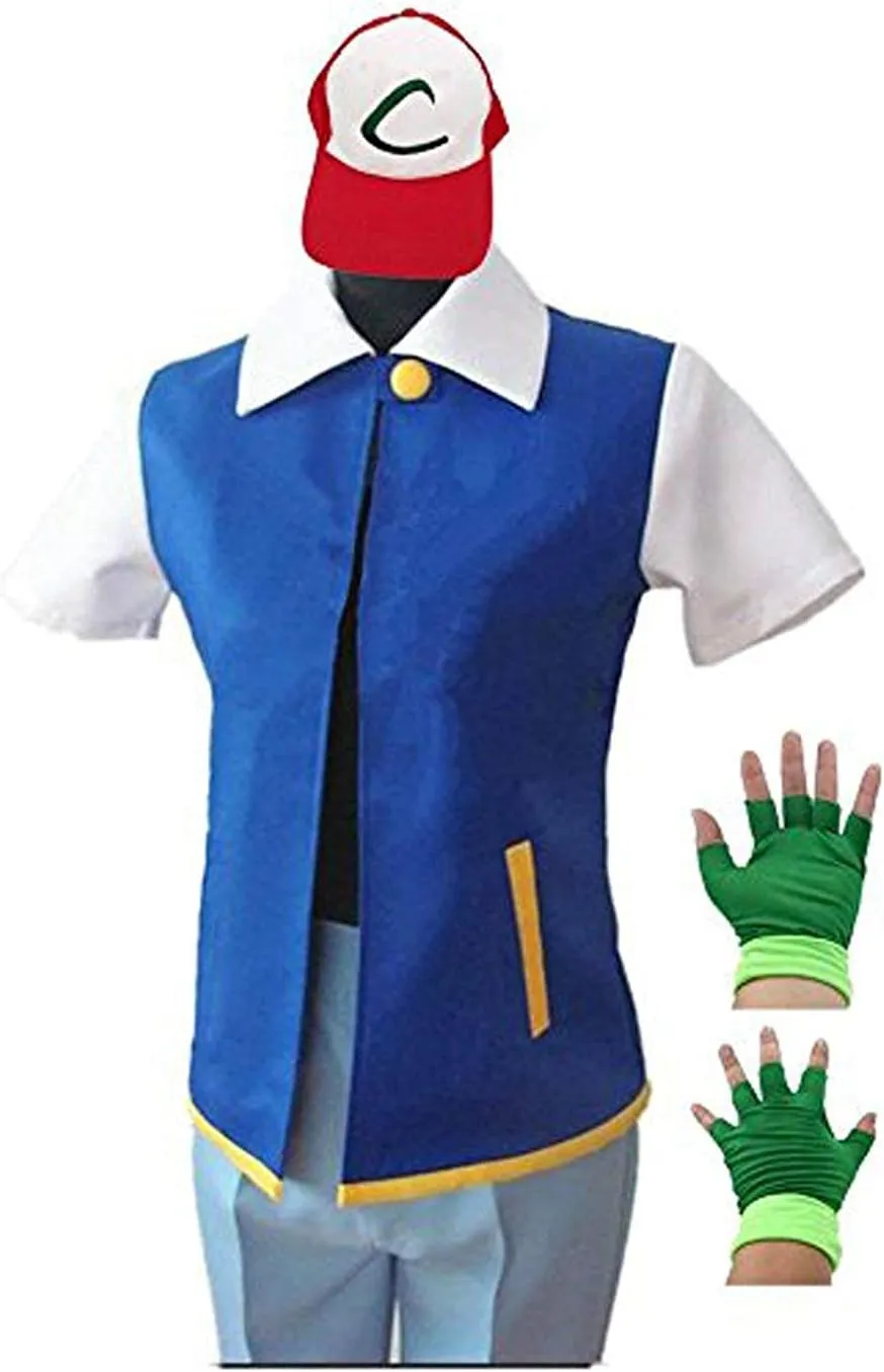 Halloween Cosplay Costume Hoodie Jacket Shirt Gloves Hat Sets for Trainer