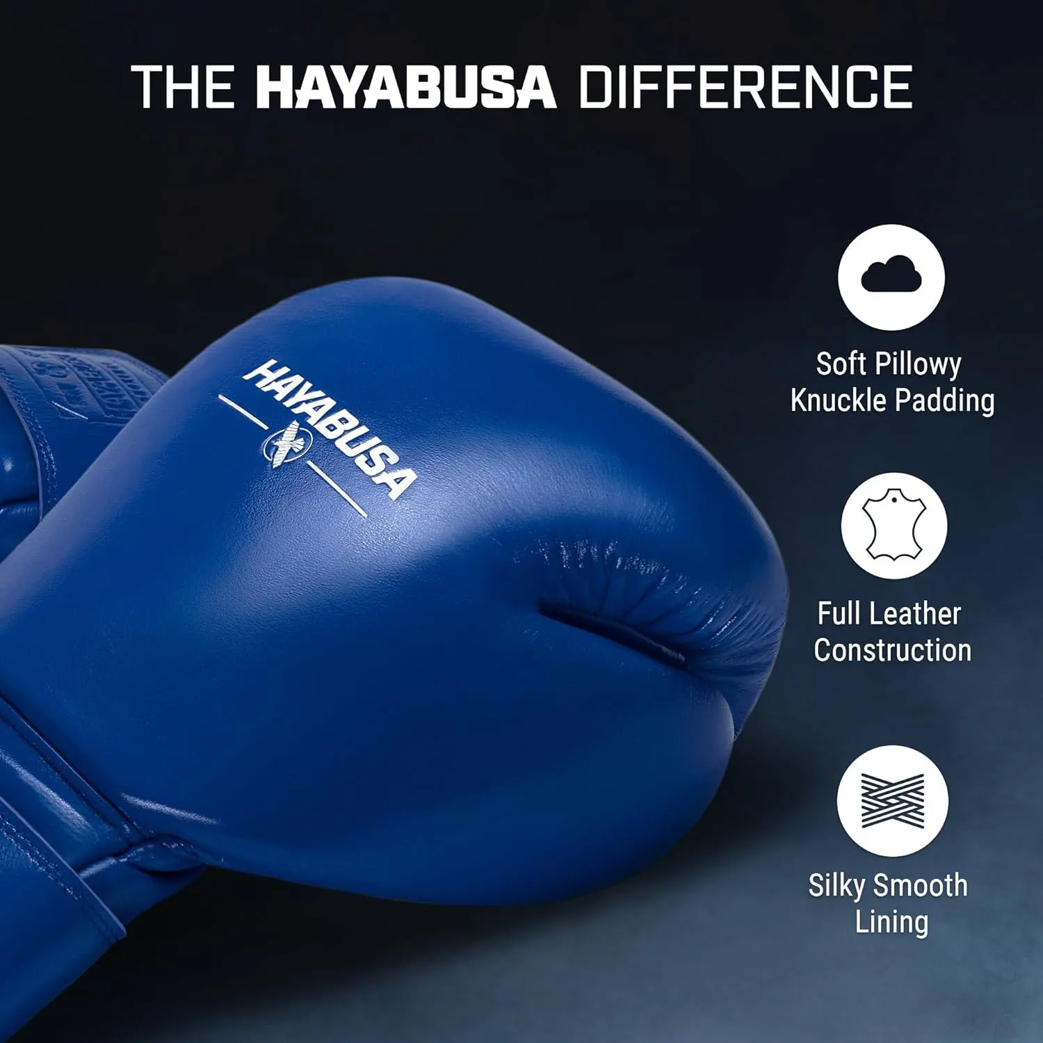 Hayabusa Pro Leather Hook and Loop Boxing Gloves for Men and Women