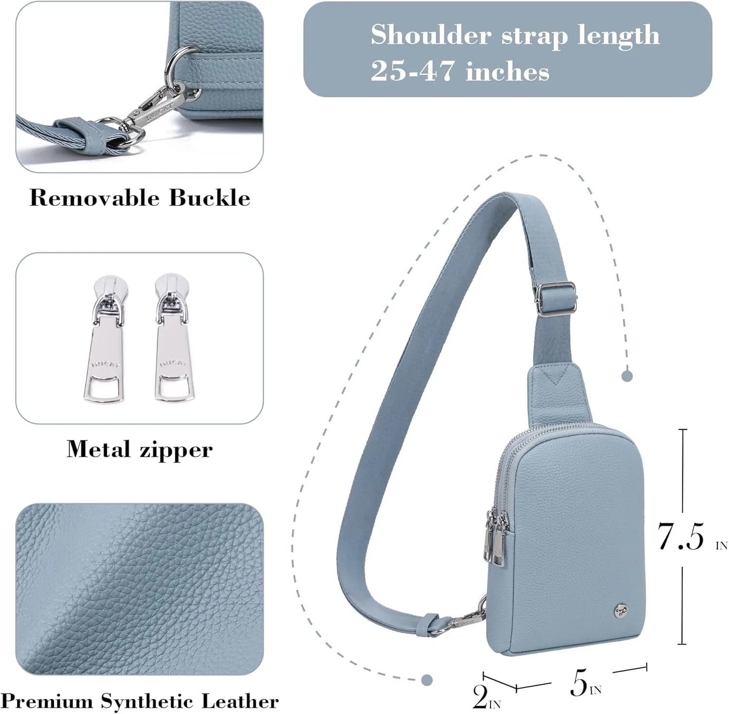 Haytijoe Small Crossbody Sling Bag for Women Travel Purses Anti Theft Cross Body Bag for Woman Fanny Packs