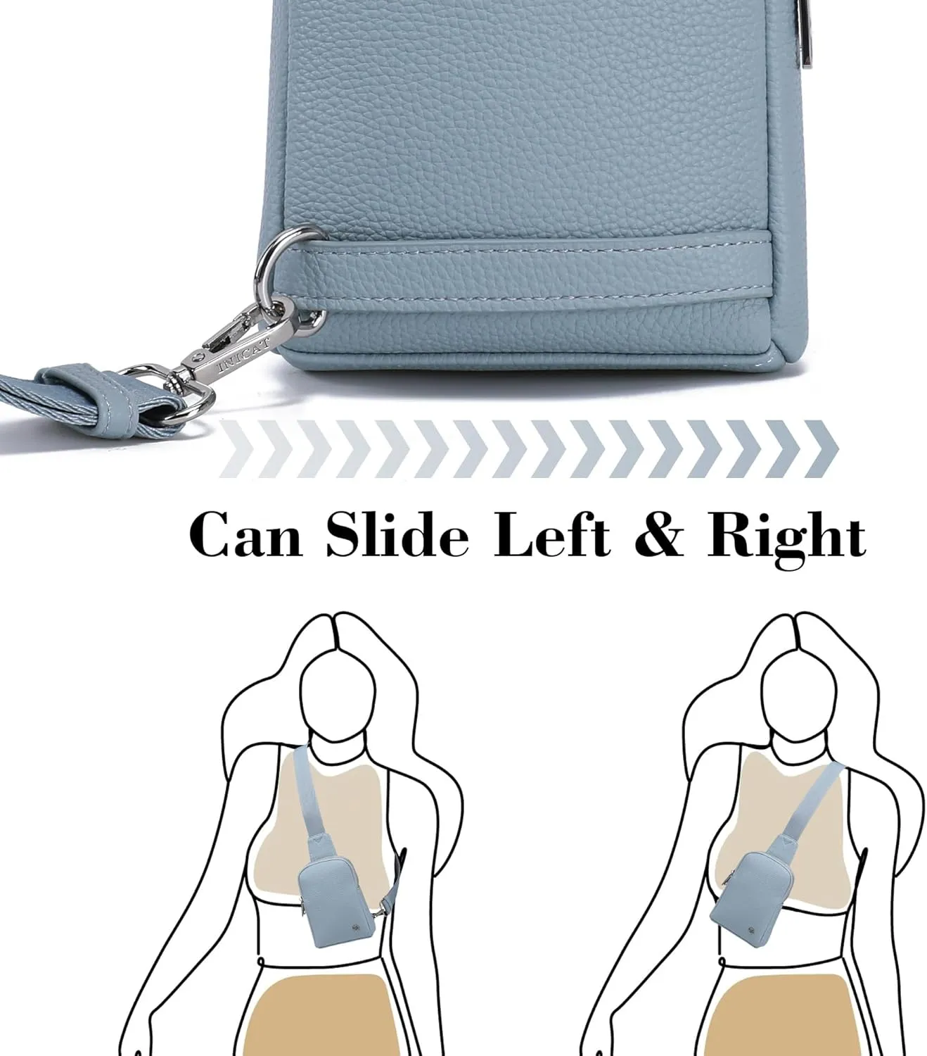 Haytijoe Small Crossbody Sling Bag for Women Travel Purses Anti Theft Cross Body Bag for Woman Fanny Packs