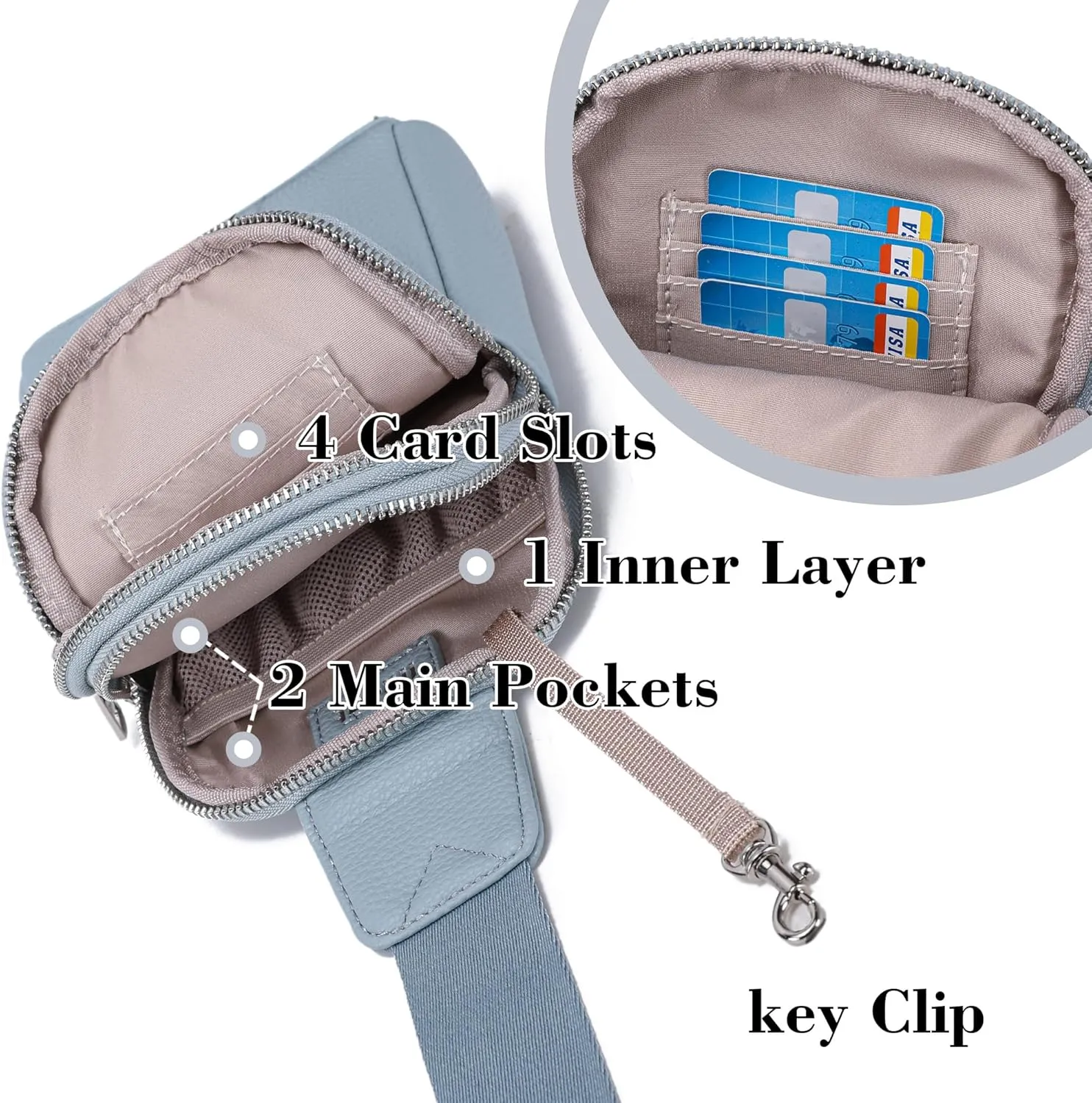 Haytijoe Small Crossbody Sling Bag for Women Travel Purses Anti Theft Cross Body Bag for Woman Fanny Packs