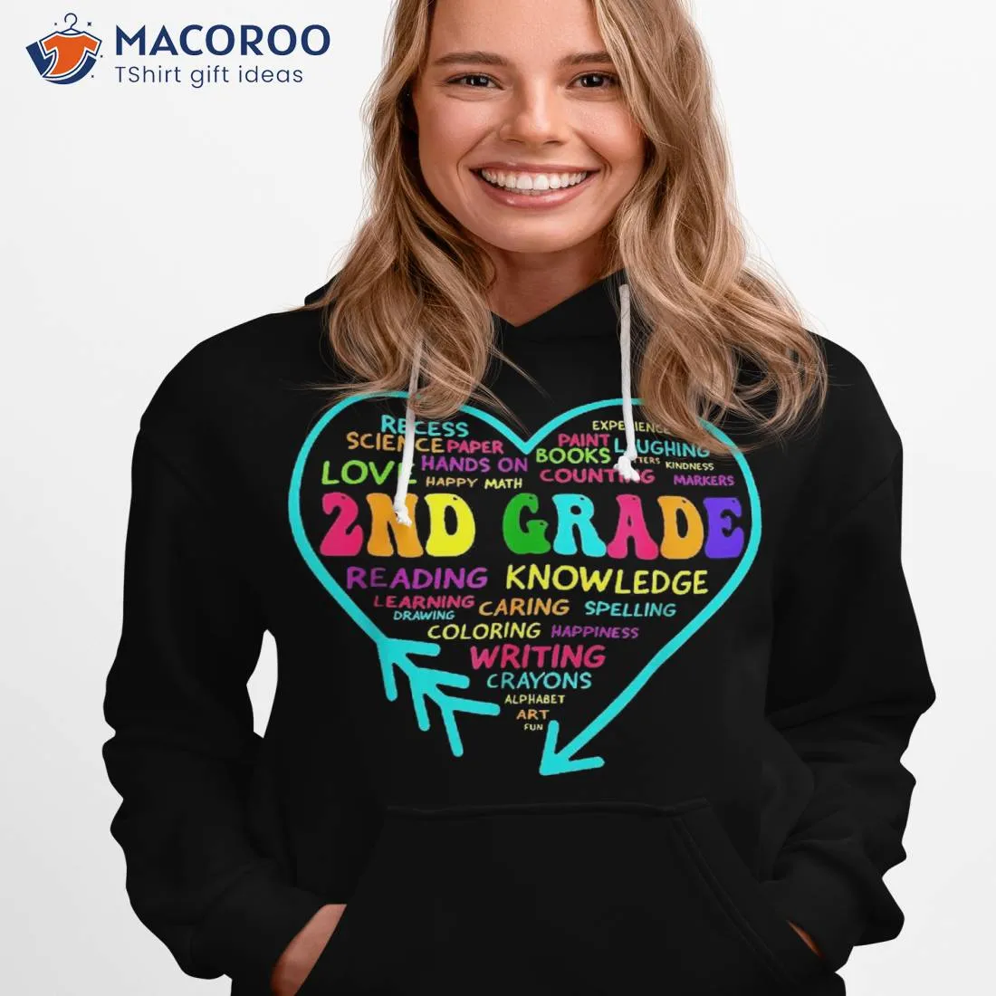 Heart Tee 2nd Grade Team Teacher Student Back To School Shirt