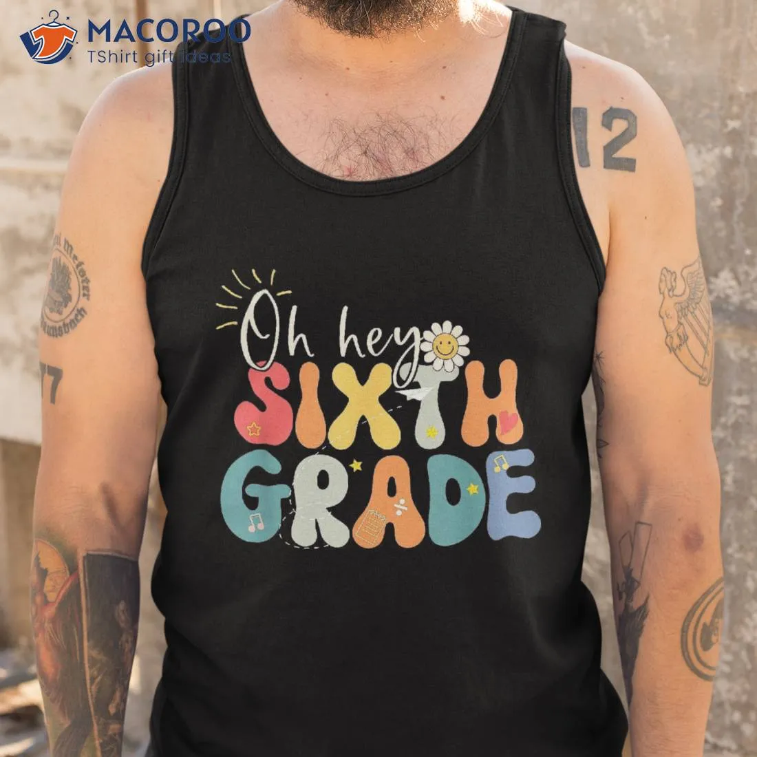 Hello 6th Grade Teacher Student Back To School Shirt