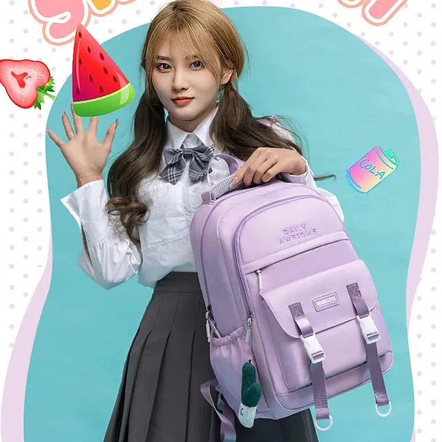 High School Bags for Teenagers Girls Middle Student Backpack Women Bookbag Korean Bagpack