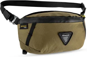 HIKEMAN Crossbody Fanny Pack for Men Hiking Waist Packs Multifunctional Outddoor Chest Bag Attached to Any Backpack Carry Fanny Pack for Walking Traveling Casual Cycling Running Hiking (Khaki)