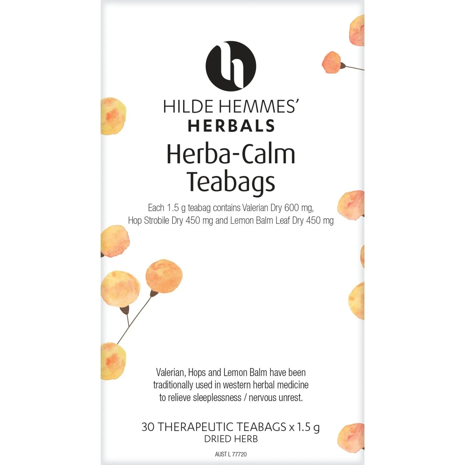 Hilde Hemmes Herbal's Herba Calm x 30 Tea Bags
