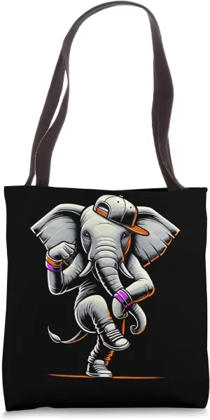 Hip Hop Dancing Breakdancing Rap Music Choreography Tote Bag