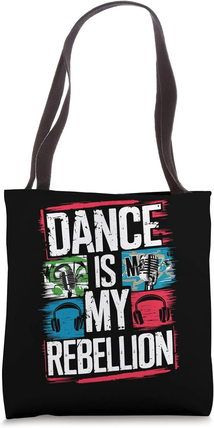 Hip Hop Dancing Breakdancing Rap Music Choreography Tote Bag