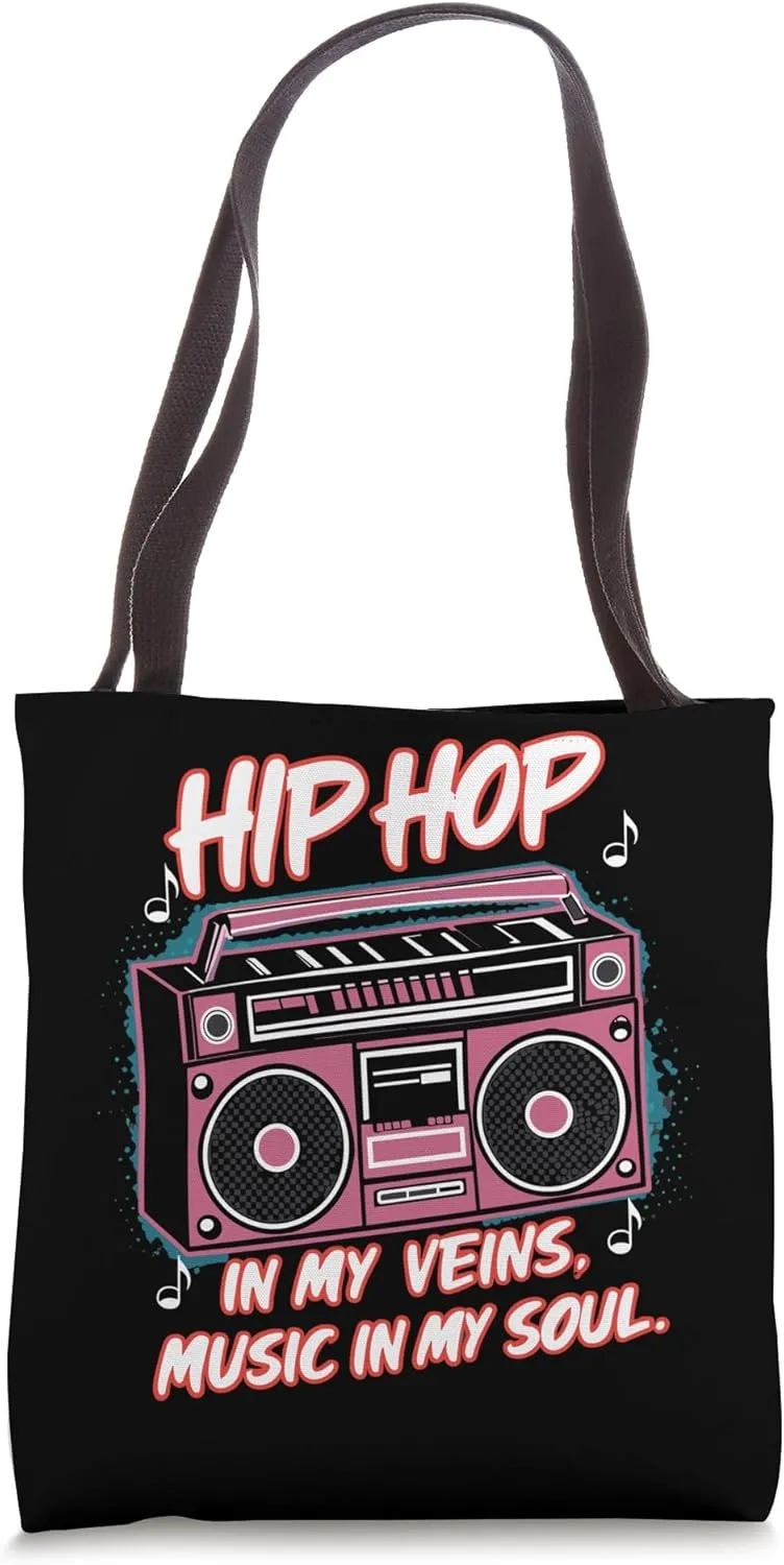 Hip Hop Dancing Breakdancing Rap Music Choreography Tote Bag