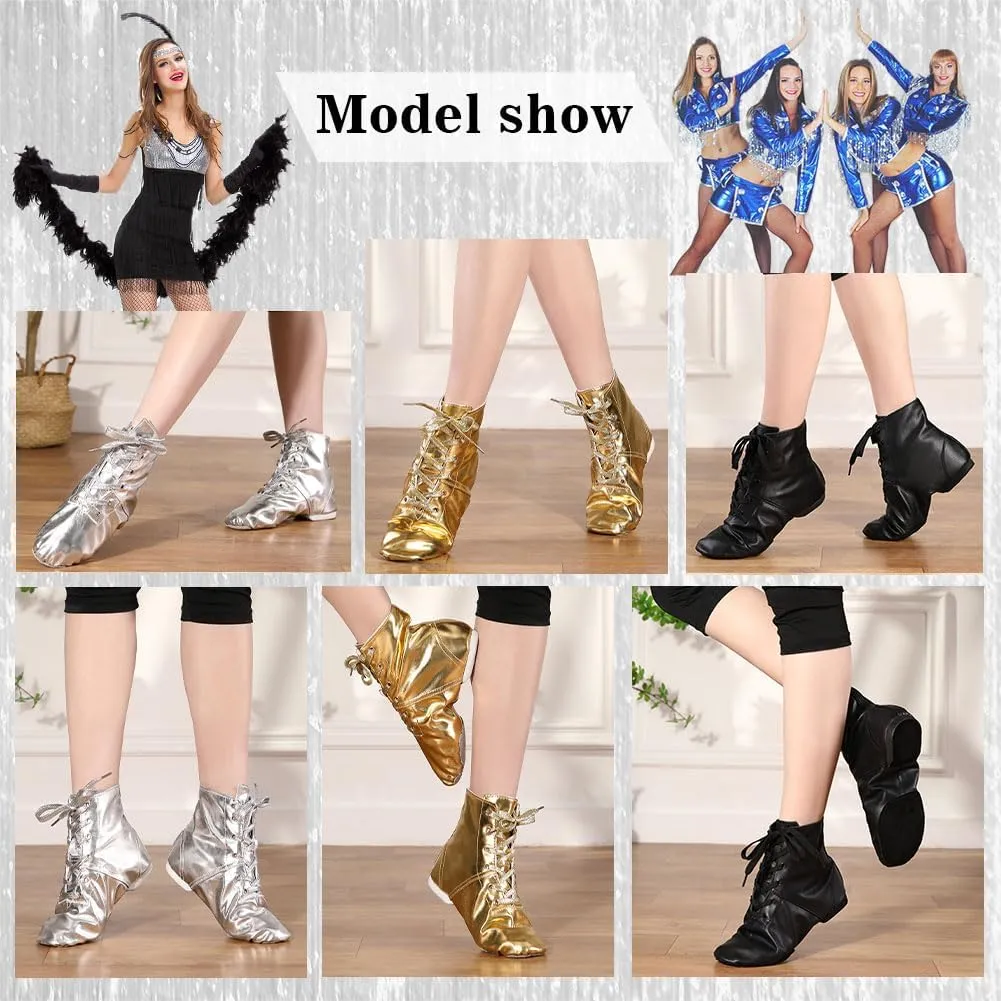 HIPPOSEUS Women Jazz Shoes Split Sole Dance Boots Ballet Dance Shoe for Men