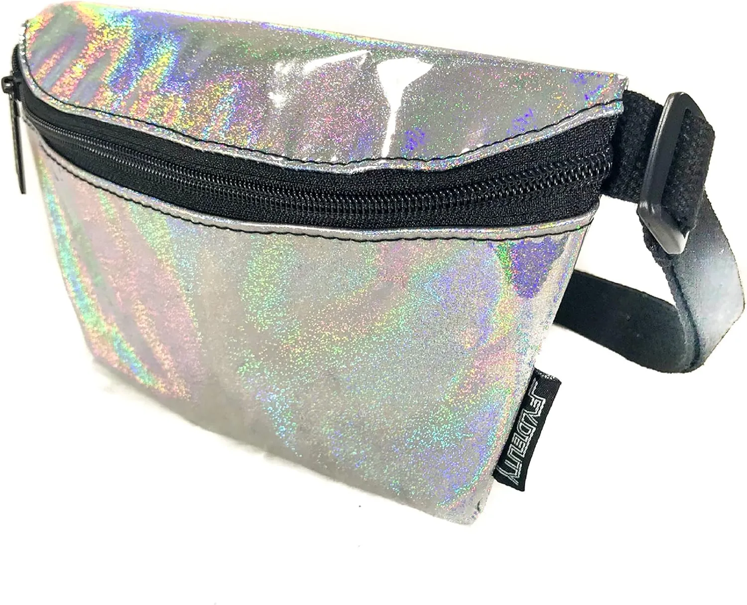 Holographic Fanny Pack for Men Girls Neon Fanny Pack Women Essentials Rave Accessories Cute Fanny Packs for Women Fashionable Iridescent Festival Bag Fashion Waist Retro 80s 90s (82970)